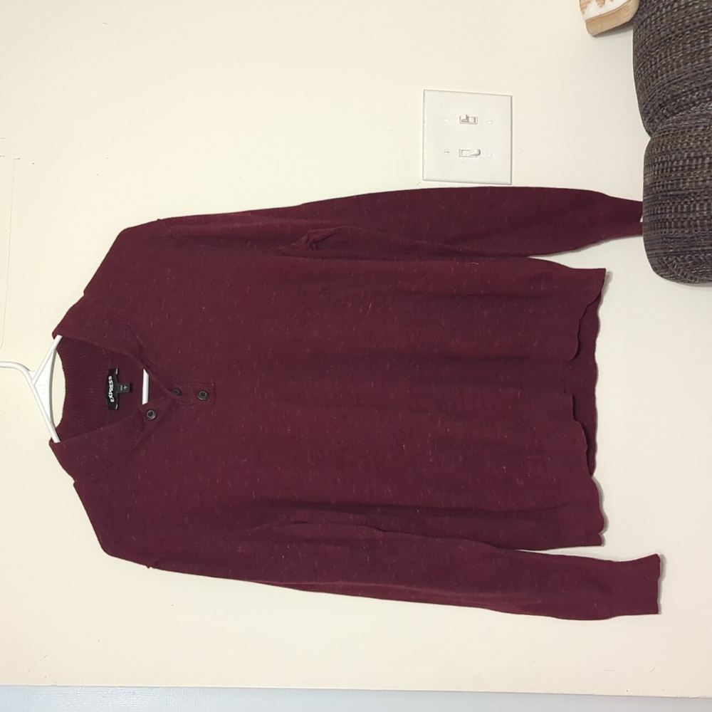 Express men's Maroon sweater size large